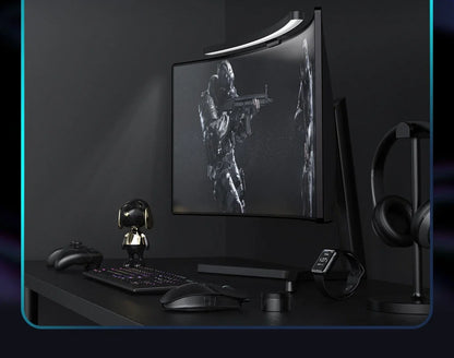 Youpin LYMAX Computer Monitor Table Lamp Curved Screen Desk Lamp Dimming Eye-Care Sound-sensitive Music Hang Gaming Light pro