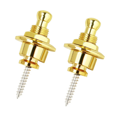 Guitar Strap Buttons Pins 1/2PCS 3 Color For Choose Premium Guitar Strap Locks Metal Security Strap Buttons Metal End Pins
