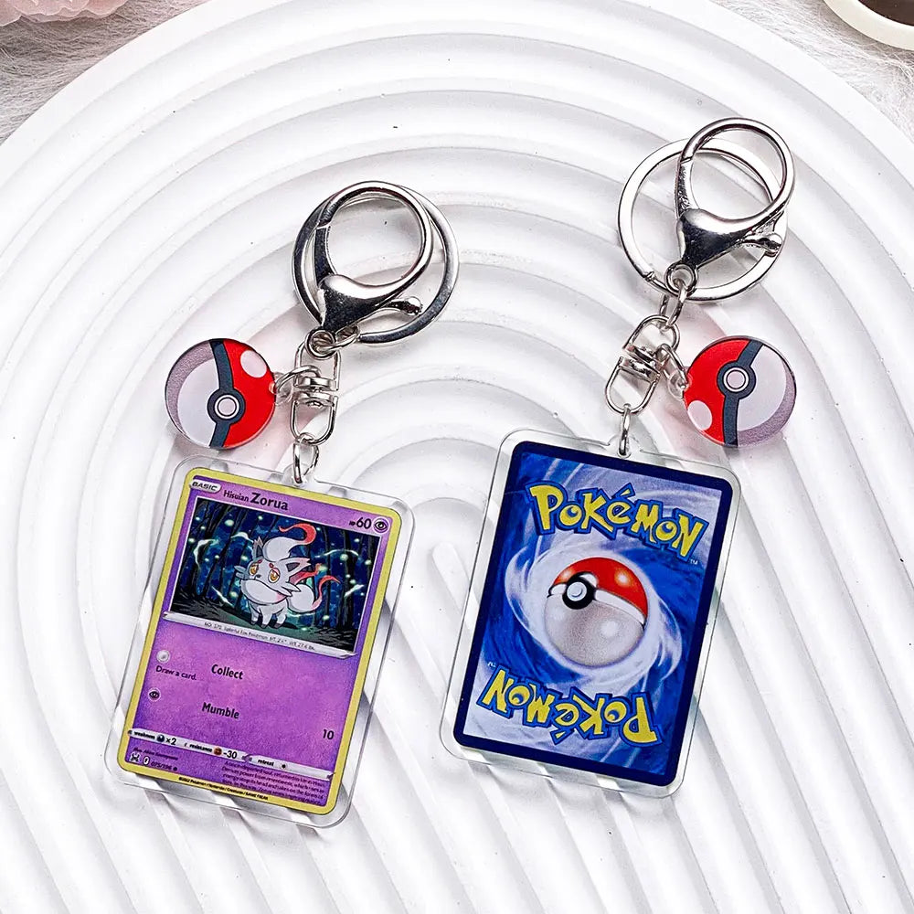 Pokémon Characters Pikachu Bulbasaur Jigglypuff Acrylic Keychain Bag Charms Accessories Backpack Pendant Key Holder Friend Gifts