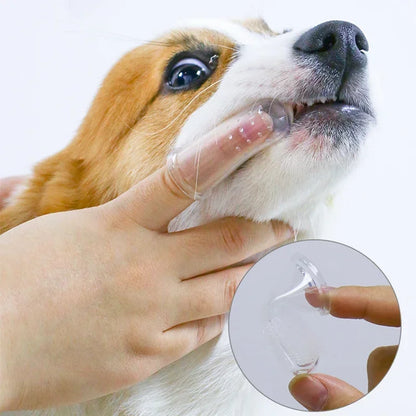 Ultra Soft Silicone Finger Toothbrush for Dog Cats Remove Plaque Tartar Puppy Kitten Teeth Cleaning Dental Care Oral Hygiene Pet