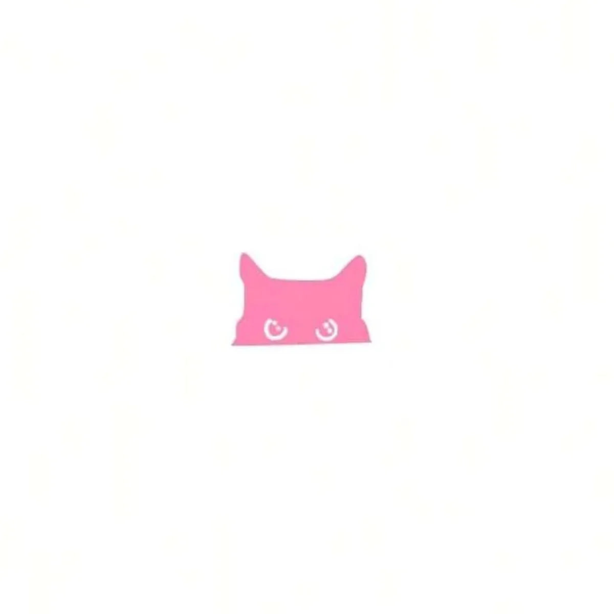 Cat Peeker Decal, Car Decal, Black Cat Peeker Sticker, Blank Button, Vinyl Decal, Car Stickers, Vinyl Stickers, Eject Sticker