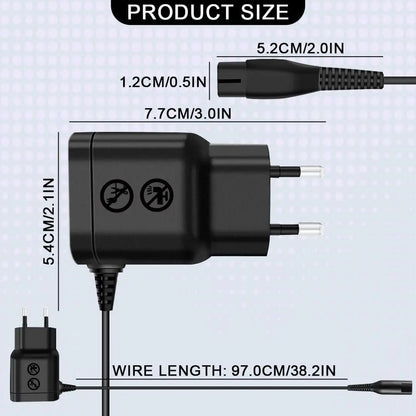LISI 4.3V Charger Fit for Philips Norelco One Blade QP2520 QP2620 QP2515 QP2510 MG3730 MG3720 MG3710 MG3740 Electric Shaver