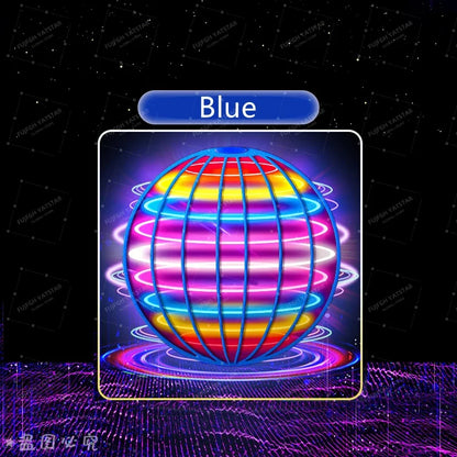 LED Colorful Flying Ball Automatic Boomerang Hover Orb, Gyroscopic Anti-Gravity Black Tech Magic Flying Toys for Children Gifts