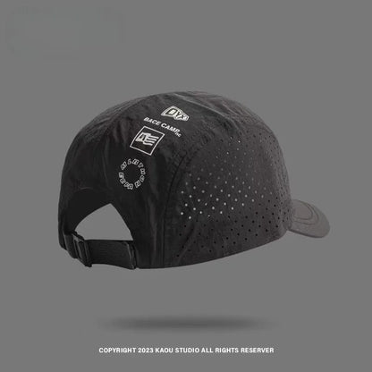 Short Brim Quick-Drying Mesh Baseball Cap - Breathable Lightweight UV Protection Sunshade, for Men Women Couples, Outdoor Hiking