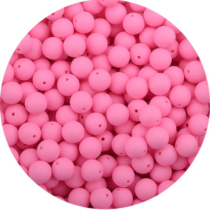 LOFCA 12mm 50pcs/lot Beads Food Grade Silicone Teether Round Beads Baby Chewable Teething Beads Silicone Teether For Diy
