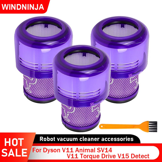 HEPA Filter Parts For Dyson V11 Animal V11 Torque Drive V15 Detect SV14 Cordless Vacuum Compare to Part 970013-02 Replacement