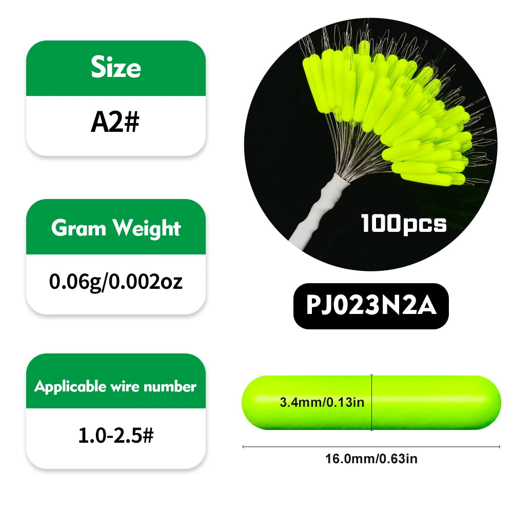 100pcs Premium Rubber Oval Bobber Stoppers - Space-Saving Float Stops for Fishing Gear - Durable Fishing Accessories for Anglers