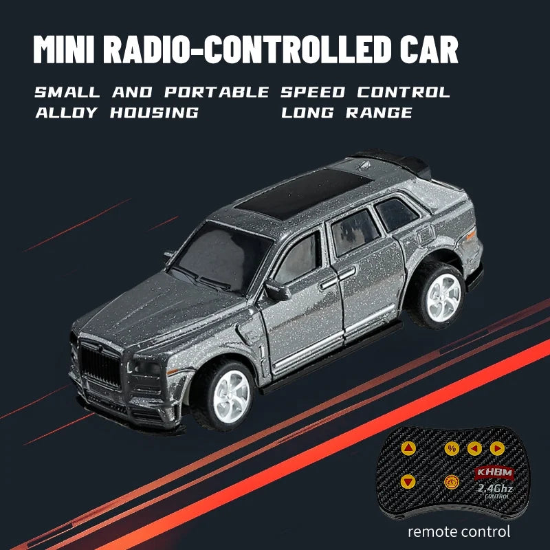 New RC Car MINI Alloy 1/64 Remote Control Car Convenient to Carry 60 Minutes of Work Time Children's Gifts Electronic Toys