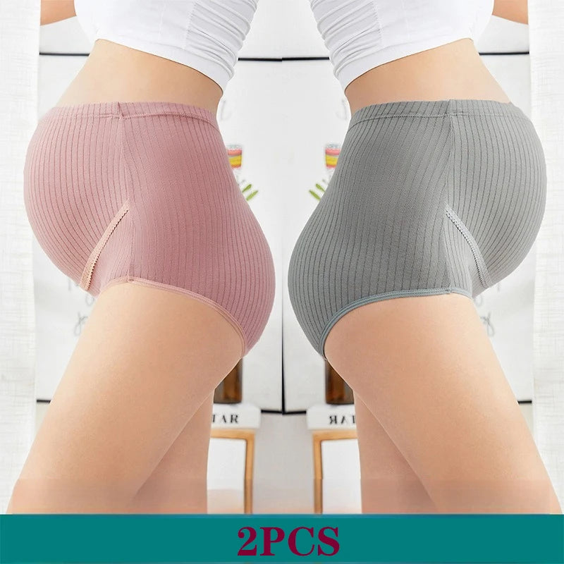 Pure Cotton Comfortable Traceless Underwear For Pregnant Women With High Waist and Adjustable Belly Support During Pregnancy