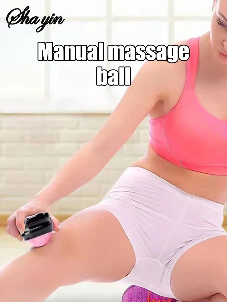 Mini Manual Therapy Body Massager Ball 360 Degree Spin Design Self Massage Tool for Back Shoulders Foot Massage