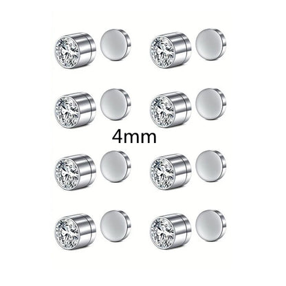 2-Piece Magnetic Faux Nose Studs, Personalized Punk Style, Fashion Women's Nose Jewelry Set, No Piercing Required, Vintage Style