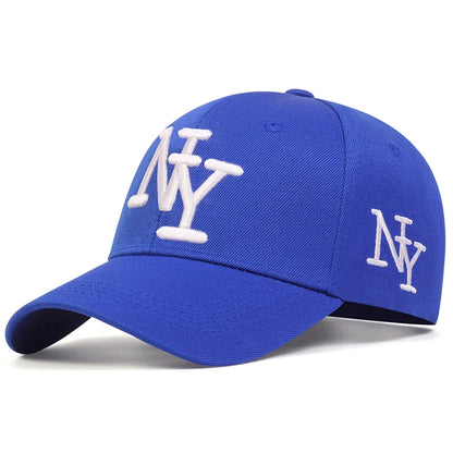Unisex NY Letter Embroidery Leopard Print Baseball Caps Spring Autumn Outdoor Adjustable Casual Hats Sunscreen Hat Sports Cap