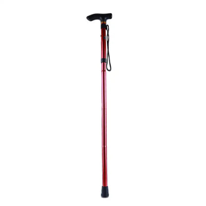 Telescopic Walking Stick Outdoor Hiking Trekking Poles Aluminum Alloy Metal Folding Cane Crutches Pole For Elderly People