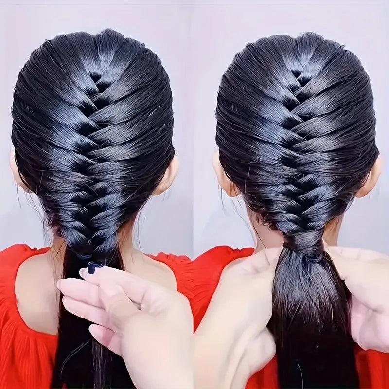 1-piece multi-purpose hairstyle design tool, fishbone hairstyle tool, magical braid design tool, hairstyling and beauty tool.