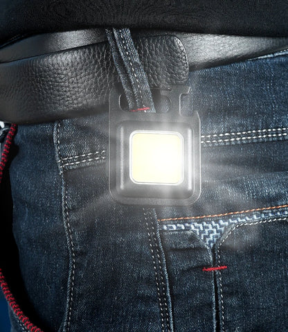 Super Bright MINI COB Keychain Flashlight Charging Lamp Camping Lights with Magnet 3 Lighting Modes for Camping Home
