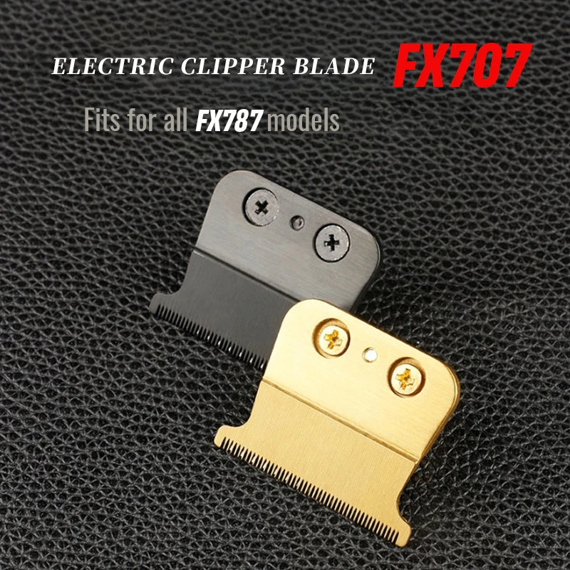 Barbershop FX707 Gold Metel T-Blade Professional Barberlogy Replacement Blade For Babyliss Hair Trimmer FX787 FX726 FX787Z