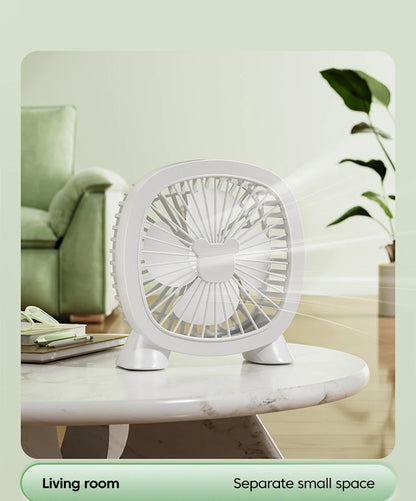 Portable Summer Mini Electric Fan For Home Office School Outdoor Camping Travel USB Direct Plug In Silent Handheld Desktop Fan