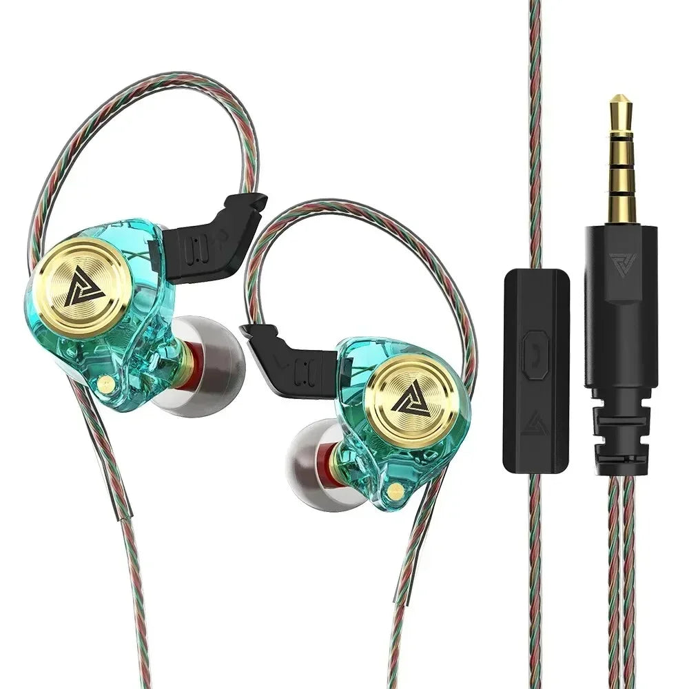 QKZ CK5 FiLe Wired Earphone with Microphone HiFi Music Earphone Professional Gaming And Sports Noise Cancelling Headphones