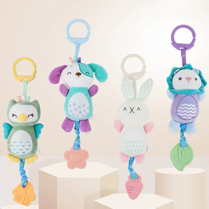 New Soft Stuffed Animal Rattle Hand Grip Baby Toys Shaker Crinkle Squeaky Sensory Travel Accessories for Toddler Toy Gifts