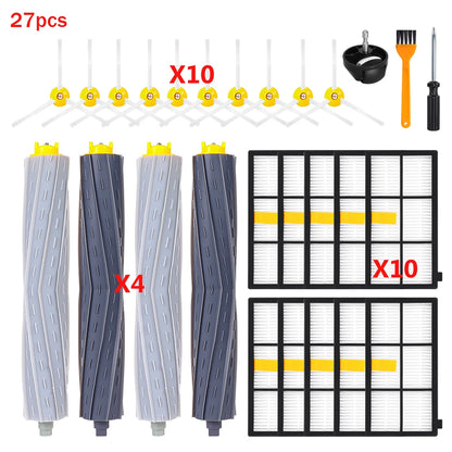 Side Main Brush Filters Tool Part For iRobot Roomba 800 900 Series 800 861 866 871 876 886 891 896 900 966 971974 975 976 Vacuum