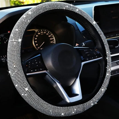 Universal Car Steering Wheel Cover Protector Anti-Slip Universal Size Fit 15inch /38cm Diameter Fashionable Car Accessories