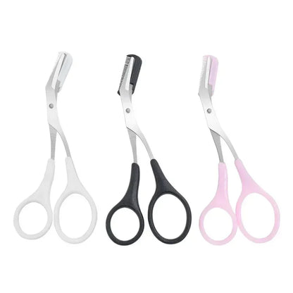 1/3PCS Eyebrow Trimmer Makeup Tools Stainless Steel Eyebrow Scissors with Comb Hair Removal  Eyebrows Shaping Makeup Tools