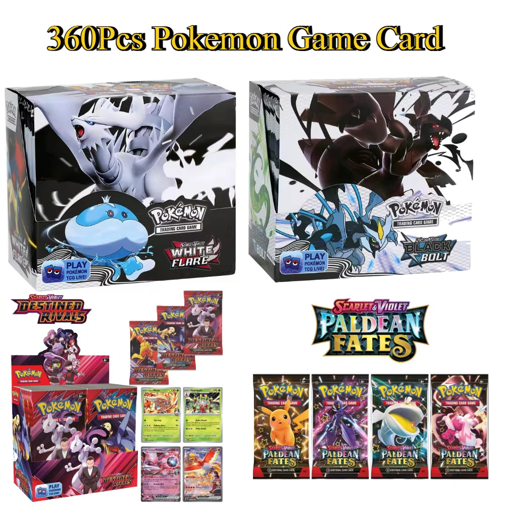 360 units/case Pokémon Scarlet & Violet 151 Prism Scale Fusion Strike English Booster Battle Transaction Gift Card Halloween