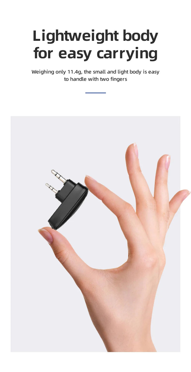Wireless Bluetooth Walkie Talkie Programmer Adapter for Baofeng UV-5R UV-82 BF-888S UV-5RH Two Way Radio K-Plug App Frequency Wr