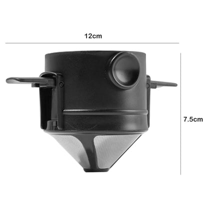 Foldable Portable Coffee Filter Coffee Maker Stainless Steel Drip Coffee Tea Holder Reusable Paperless Pour Over Coffee Dripper