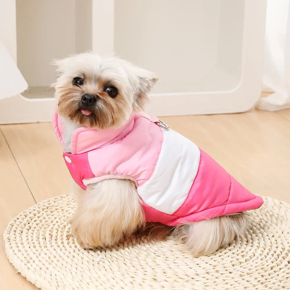 Pet Dog Hiking Jacket With R-ing Warm Dog Clothes Windproof Outdoor Camping CoatFor Small Dog Coat Chihuahua Yorkshire Outfits