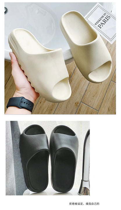 EVA House Shoes Non-Slip thick Soft Platform Slide Sandals for Women Men Indoor Outdoor Shower Bathroom Slipper for Adult