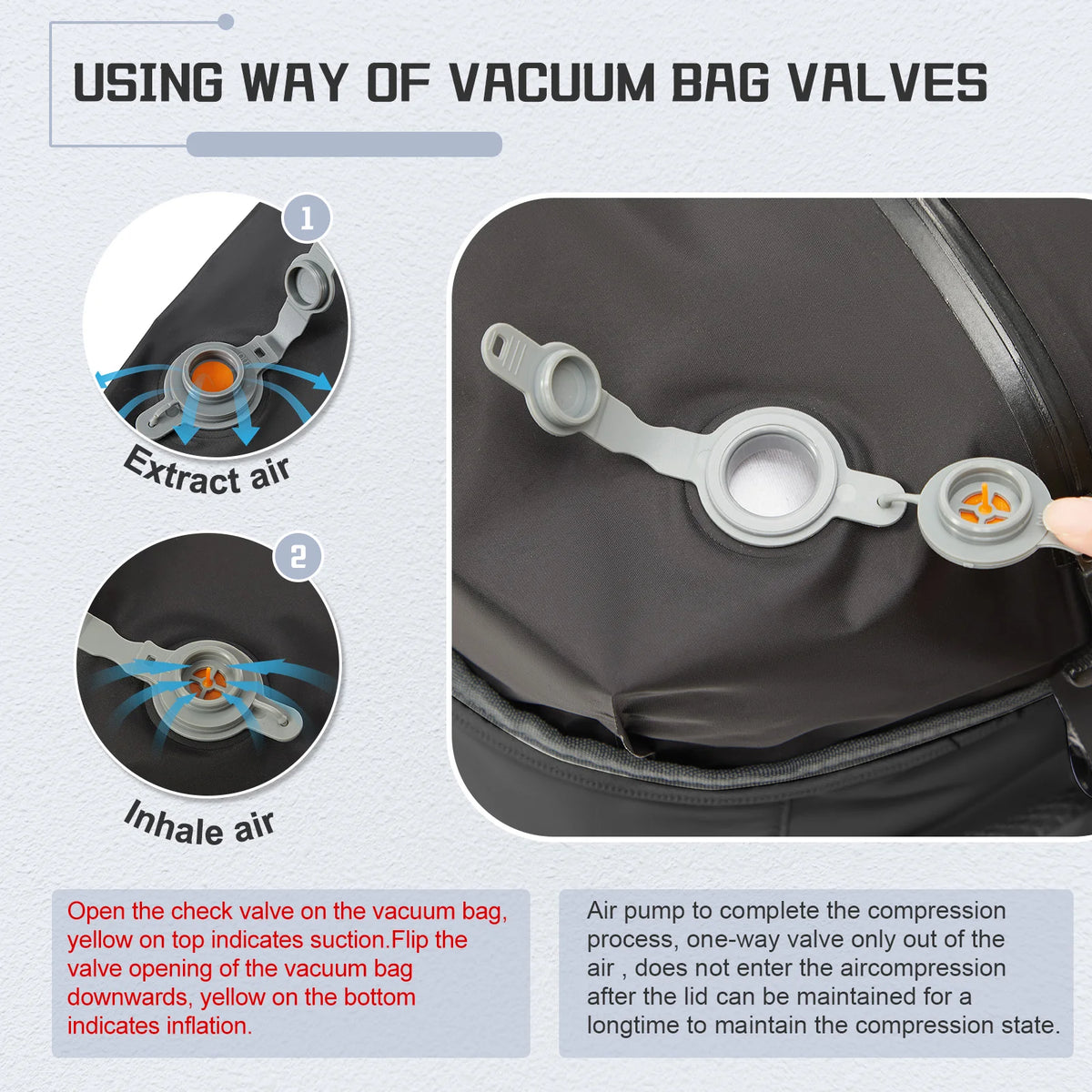 Vacuum Backpack Travel Bag for Men Large Capacity Backpack Business Laptop Backpack Women Men Expandable Backpack School Bag