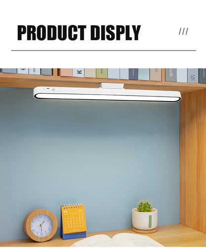 Desk Lamp 48cm Hanging Magnetic Table Lamp USB Or Rechargeable LED Reading Light Dimmable Cabinet Bedside Mirror Night Light