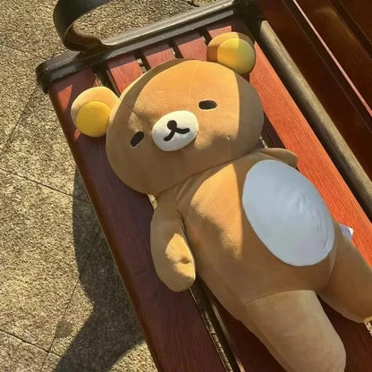 Rilakkuma Extra Soft Oversized Plush Toy Long Body Pillow Sofa Cushion Sleep Companion For Lazy Leisure Cute Stuffed Doll Gift