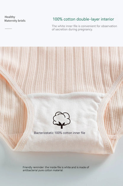 Pure Cotton Comfortable Traceless Underwear For Pregnant Women With High Waist and Adjustable Belly Support During Pregnancy