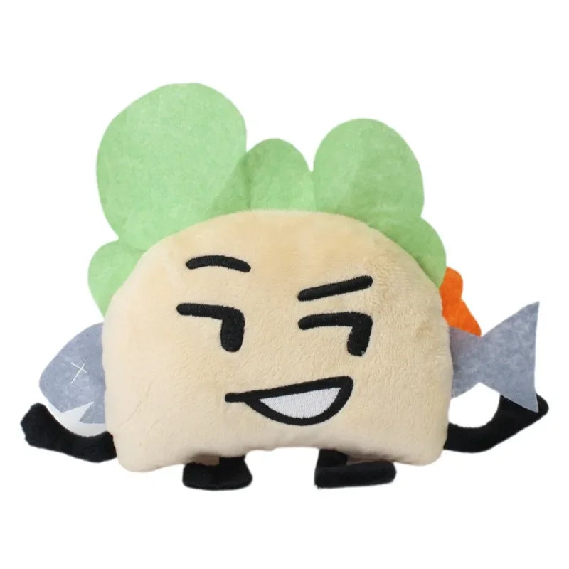New Arrival BFDI Battle For Dream Island Plush Toy 70 Stuffed Doll Soft Animal X Number Blintz Block Marker Stapler French Fries