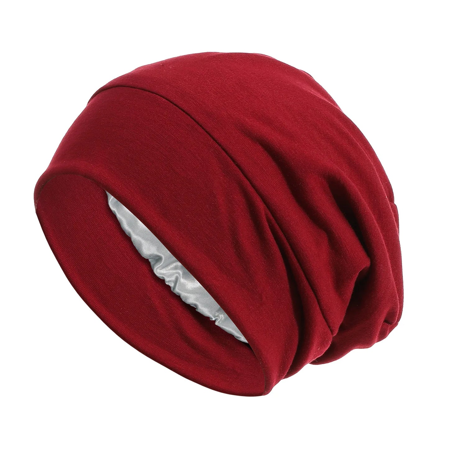 Indian Women Turban Satin Sleeping Cap Inner Hijab Hat Beanie Bonnet Muslim Bandana Hair Loss Headscarf Head Wrap Turbante Mujer