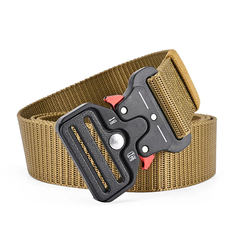 1 Pcs Outdoor Mountaineering Multifunctional Tactical Nylon Canvas Woven Trouser Belt