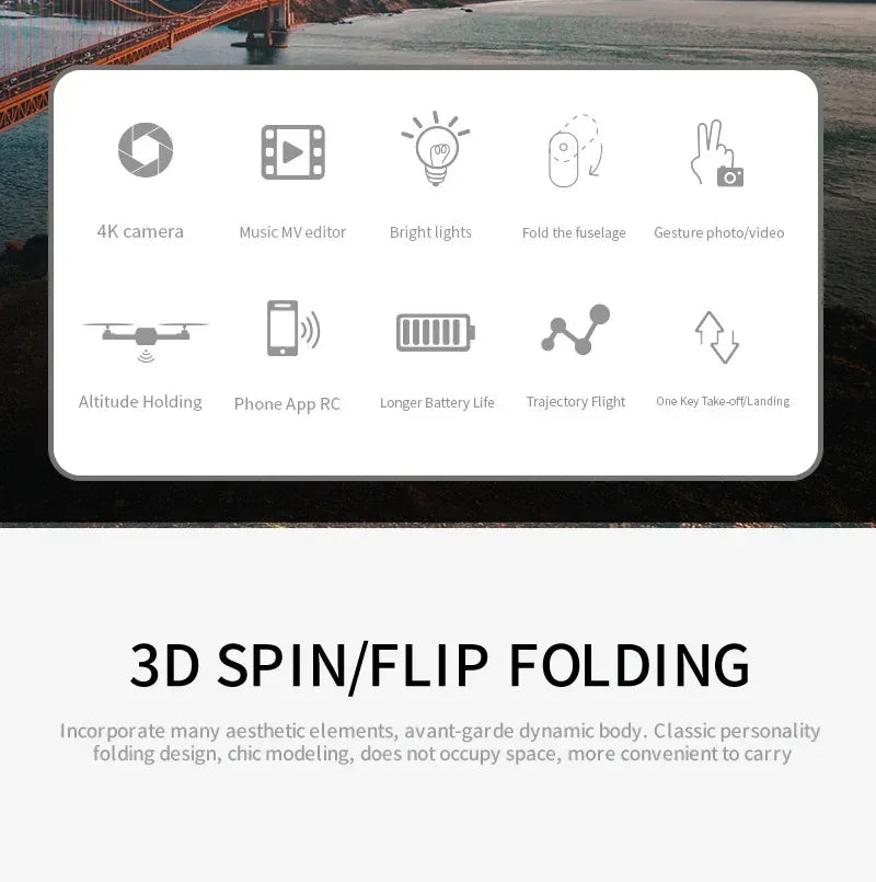 New E88 Pro RC Drone 4K 1080P Wide Angle Dual HD Camera Foldable Quadcopter WiFi FPV Altitude Hold