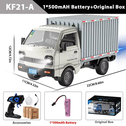 ZWN 1:16/1:18 RC CAR Simulation Drift Climbing Truck Led Light Small Cargo Remote Control Electric Toy Model for Kids Gifts