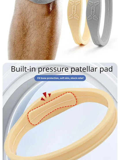 Basketball Kneepad Breathable Silicone Shock-Absorbing Sports Fitness Knee Protector Patella Belt Fixed Patellar Support