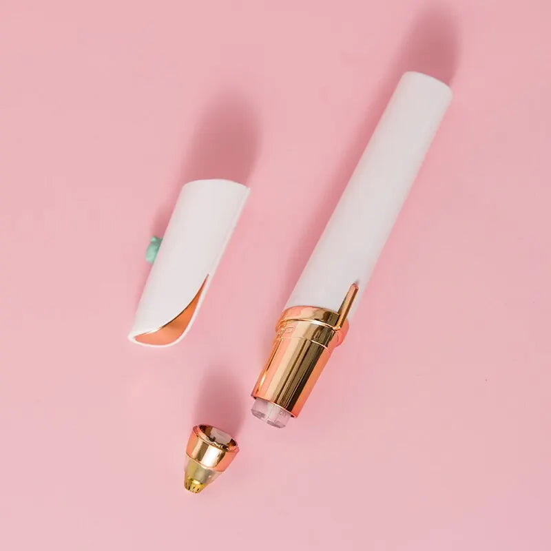Electric Eyebrow Trimming Tool For Beginners Automatic Electric Eyebrow Trimmer Nose Hair Shaving Brush Scraper 1pc （battery）