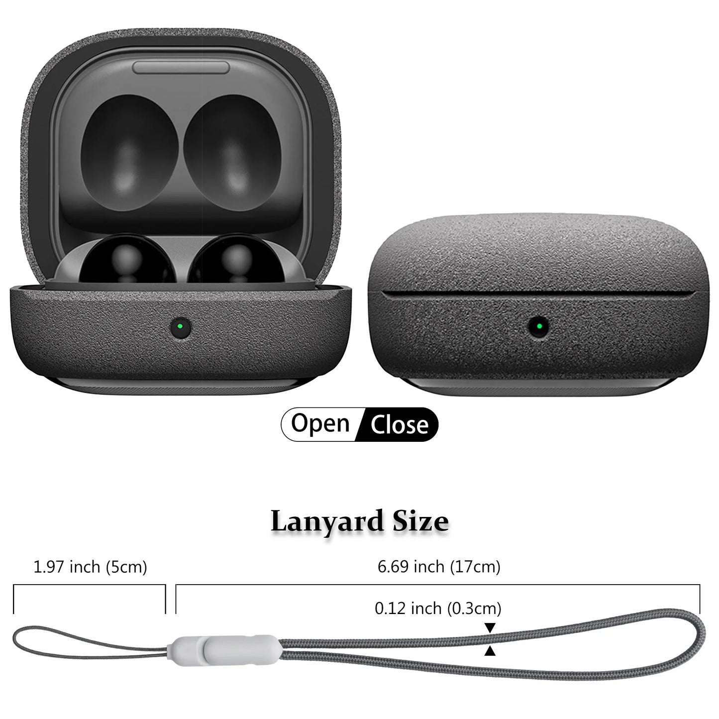 Protective Case for Samsung Galaxy Buds FE, Buds2 Pro, Buds2, Buds Live, Buds Pro Case, Hard Case Protection Case with Lanyard
