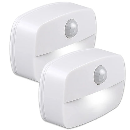 Motion Sensor Light Indoor LED Night Light Stick on Nightlight Battery Operated Lights for Hallway Stair Bathroom Closet Bedroom