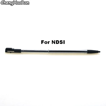1PC Black Metal Telescopic Stylus Plastic Stylus Touch Screen Pen for 2DS 3DS New 2DS LL XL New 3DS XL For NDSL NDSi NDS