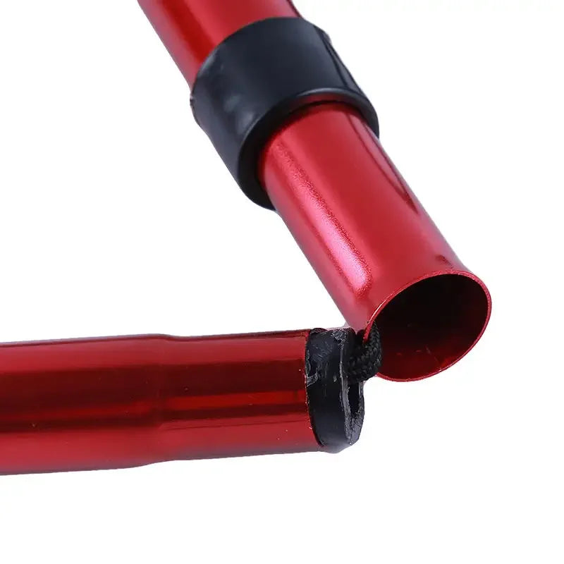 Telescopic Walking Stick Outdoor Hiking Trekking Poles Aluminum Alloy Metal Folding Cane Crutches Pole For Elderly People