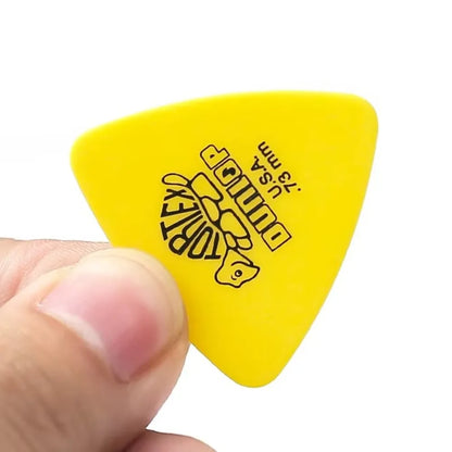 10pcs Delrin Dunlop Guitar Picks 0.5/0.6/0.73/0.88/1.0/1.14MM Anti-slip Style Electric Guitar Picks Triangle Picks