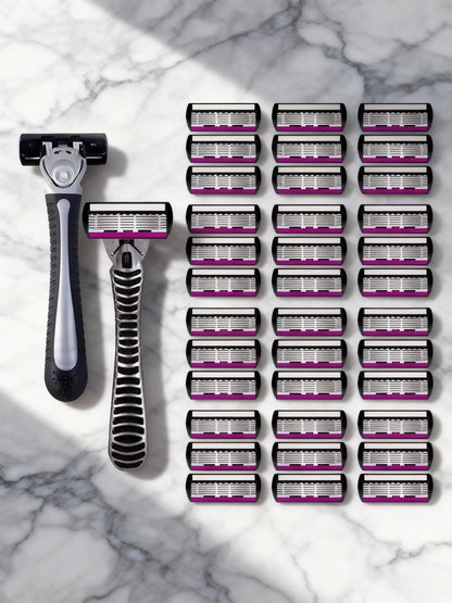 High Quality Man Safety Razor Blade 6 Layer German Stainless Steel Shaving Cartridges Compatible Mach Shaver