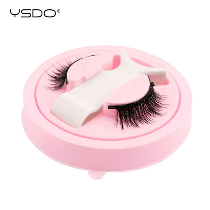 YSDO 1Pair Glue-free Magnetic Eyelashes Natural 3D Mink Eyelashes 2025 New Reusable Sensitive Eye Friendly Magnet Eyelash Kit