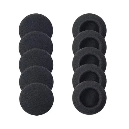 10pcs 18mm 35mm 45mm 50mm 55mm 60mm Headphones Replacement Memory Foam Ear Pads Sponge Cushion Covers Earphone Protective Sleeve